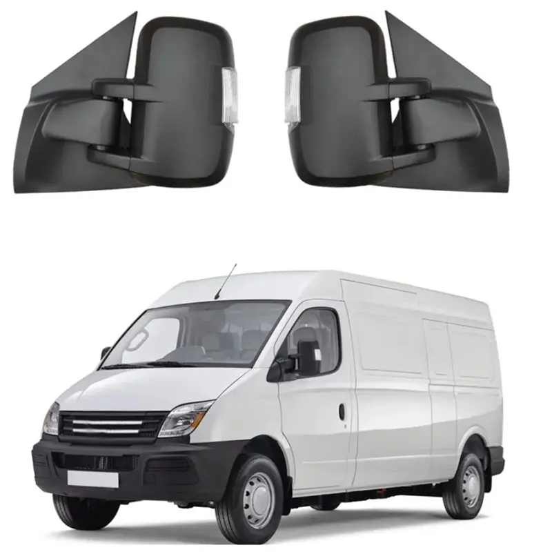 Dependable-Side Door Manual Rearview Mirror With Turn Signal For SAIC MAXUS Ldv For L DV V80 Vehicle Reversing Mirror Assembled