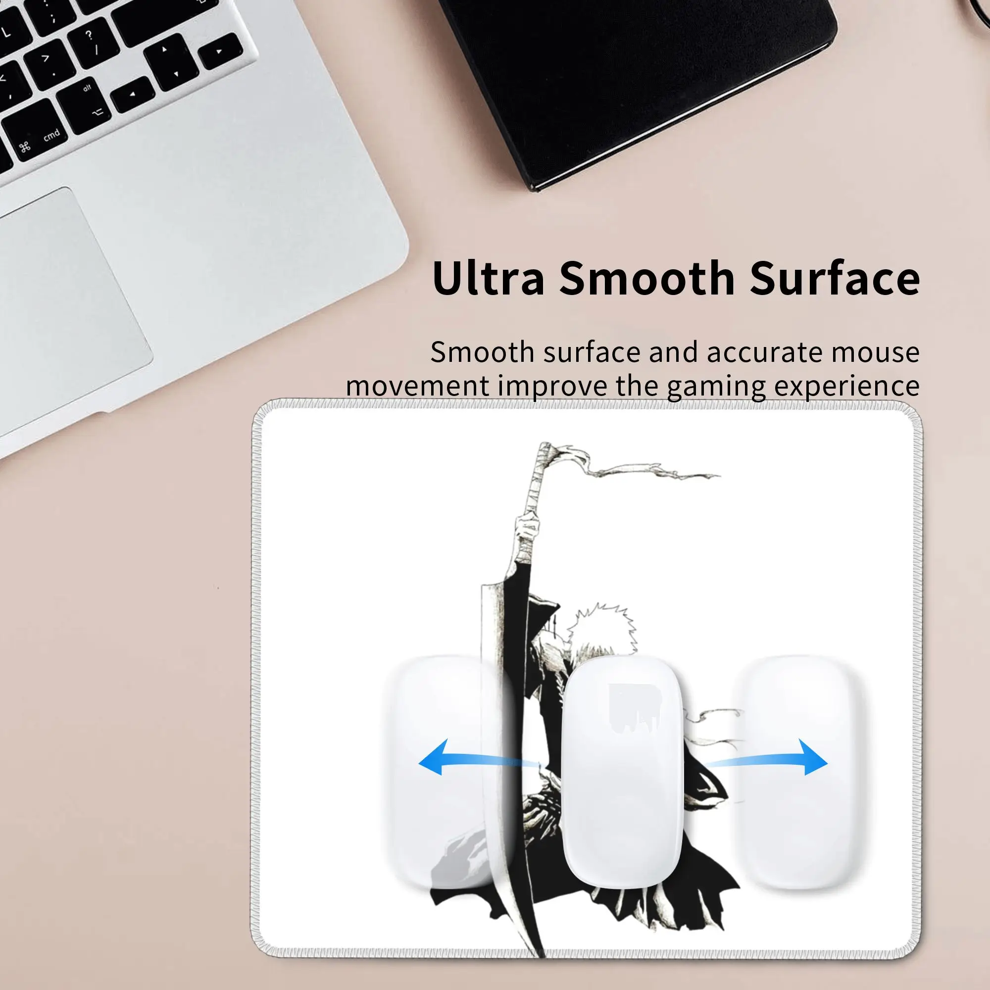 Ichigo Kurosaki Bleach‌ Anime Mouse Pad Computer Keyboard Mouse Mat Gaming PC Laptop Desk Mat Office Table Mats