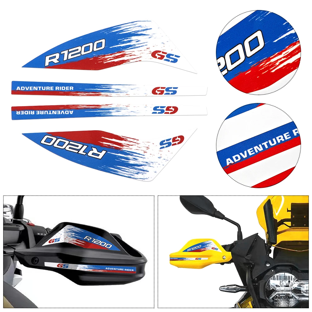 Motorcycle Hand Guard Stickers Decals For R1250GS ADV R 1200GS Adventure Triple Black Waterproof