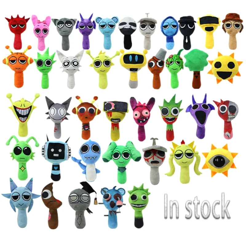 Kawaii Sprunki Plush Toys Sprunki Incredibox Plush Doll Sprunki Game Plushie Kids Birthday Gifts Stuffed Dolls Christmas Gift