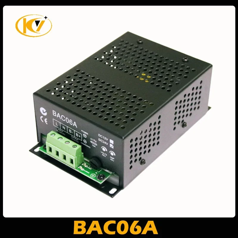 Diesel generator set charger BAC06A switch type battery float charger 6A 12V 24V