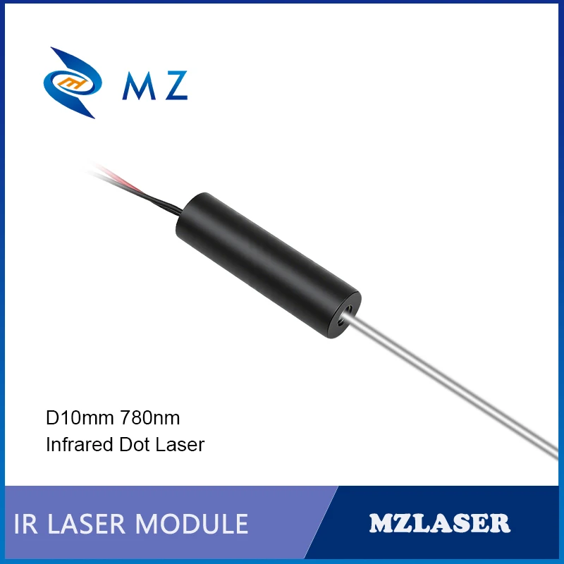 New Compact Infrared Dot Laser Diode Module 780nm D10mm 50mW 100mW 200mW 3V High-Accuracy Industrial Grade for Woodworking Parts