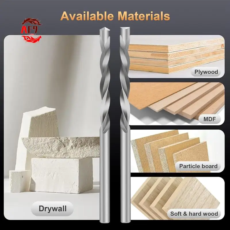 

AF90-100Pcs Drill Bits Set, 1/8 Inch Drywall Guide Point Cutting Bit Drywall Tools, Cutting Drywall For Use With Spiral Saw