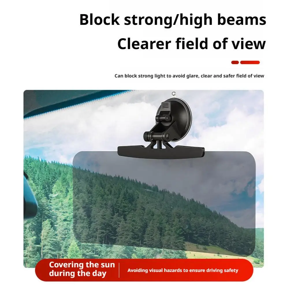 Auto Sun Visor Anti-Glare Car Visor With Suction Cup User Friendly SUVs Sun Visor Sunproof Car Visor For Auto Rickshaw Trucks