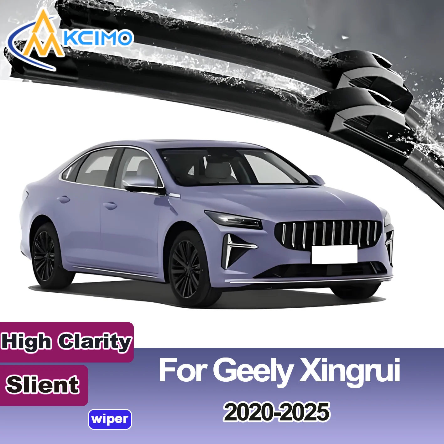 

KCIMO 2PCS New Front Windshield Wiper Blade for Geely Xingrui 2020-2025 Geely Preface Front Windshield Auto Wipers Blade Brushes