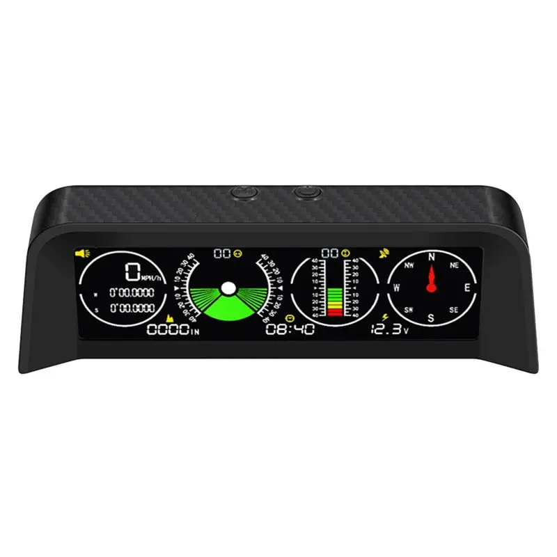 X90 Car Electronic Digital GPS Speedometer Head-Up Display Tilt Meter Altimeter Compass Car Gradient Balancer
