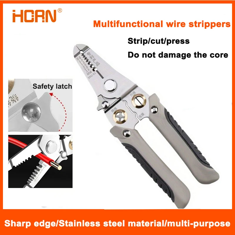 Wire stripper Multifunctional electrical pliers Split-wire winding and peeling pliers New pliers press pliers Wholesale wire