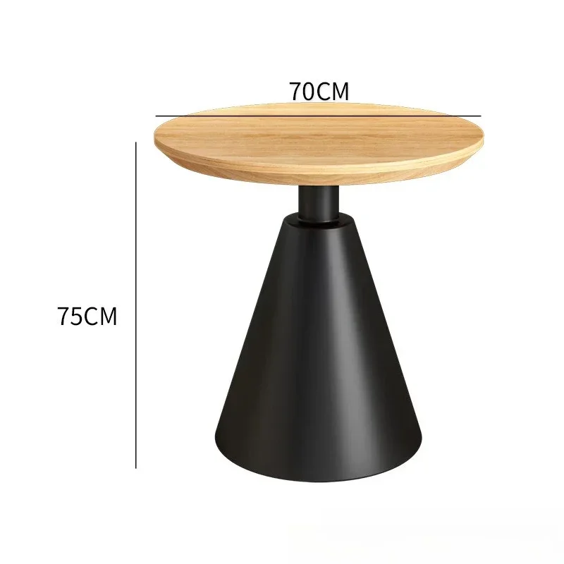 Milk tea shop cafe coffee table hotel light luxury round corner table creative round table