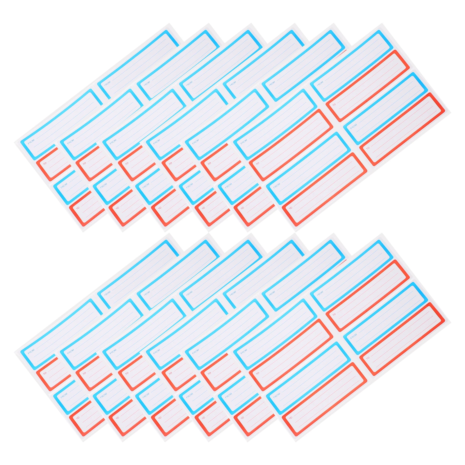

20 Pcs Blank Label Stickers Copper Plate Mailing Address Tags H writing Lines Strong Adhesion Ideal Packages Envelopes School