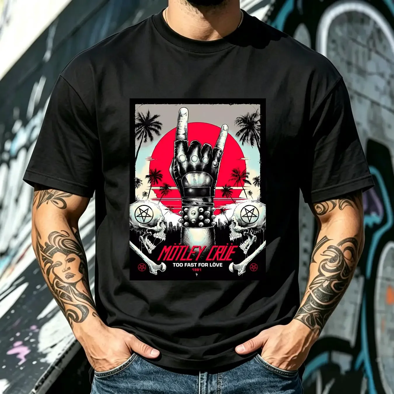 washed T Shirt MOTLEY CREW RETRO TV TRIBUTE 70S 80S CULT CLASSIC TEE FILM ROCK AN ROLL long or short sleeves vintage Washed