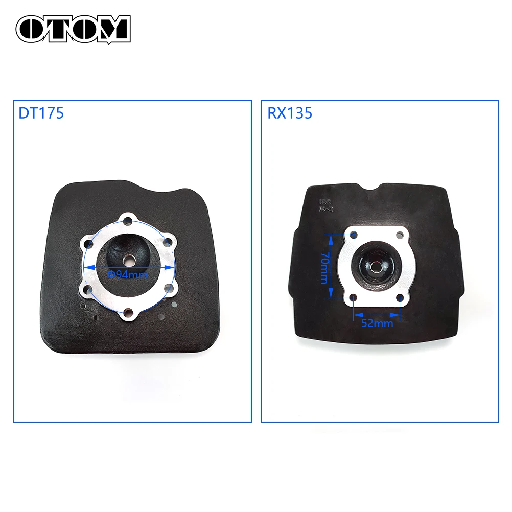 OTOM Motocross Engine Cylinder Head Assembly Valve Cover Part For YAMAHA RX135 RXK135 DT175 MX175 Scooter Motorcycle Accessories