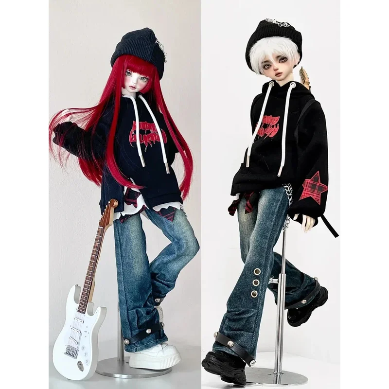 

Одежда для куклы 1/4 для куклы Bjd 45 см, брюки, джинсы, толстовка, шляпа, платье для девочек, игрушки, игровой домик, модные аксессуары для кукол, без куклы