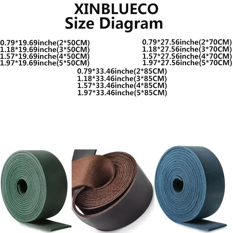 2er-Pack 2 mm dickes, kopfloses Crazy-Horse-Lederband, verschiedene Größen, DIY-Lederband, handgefertigter Taillengürtel, Schulterriemen – Detail 4