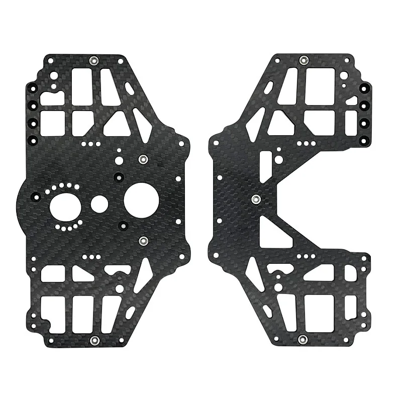 Carbon Fiber Side Body Plate /chassis side panels for LOSI 1/8 LMT SOLID AXLE 4WD rc car parts