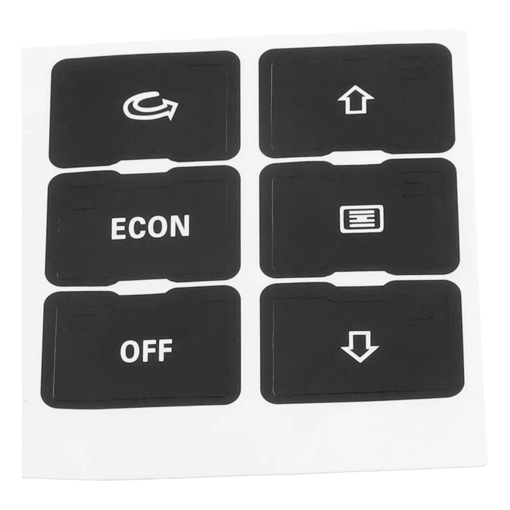 For A6 C5 A/C Dash Button Car Accessories Replacement Black Decoration Protective Cover Anti Scrath Decal Stickers