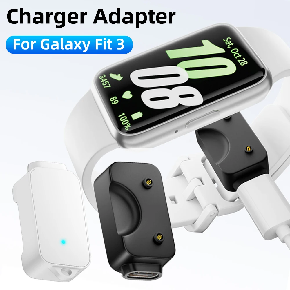 Type-C Charger Adapter for Samsung Galaxy Fit 3 Portable Mini Magnetic Charging Converter for Galaxy Fit3 Charger Accessories