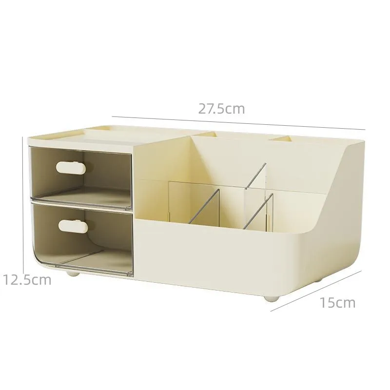 Desktop Storage Box Cosmetics Drawer-type Cute Box Office Stationery Organizer Box Study Desk Storage Rack
