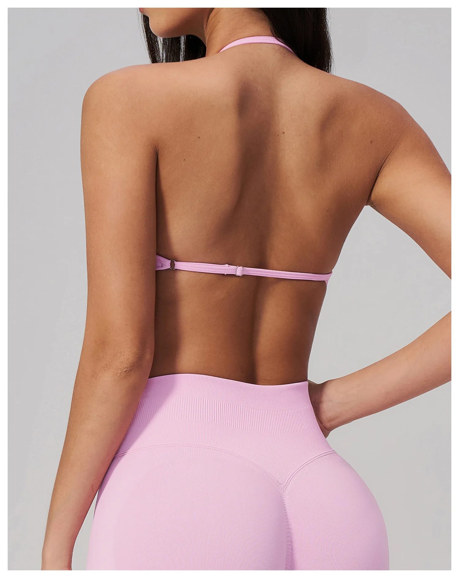 Hanging Neck Bra Women Sports Bra Top Push Up Fitness Seamless Yoga Bra Underwear Sport Tops Women Breathable Running Gym Vest