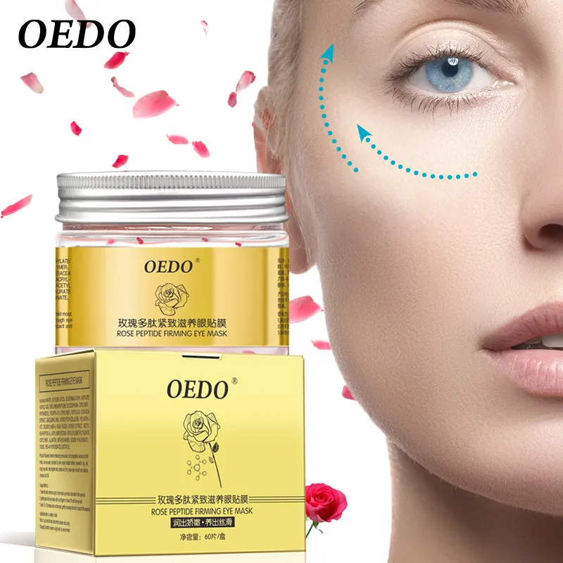 

60PCS OEDO Rose Peptide Firming Eye Mask Removing Dark Circles Hydrating Bright Swelling Firming Lifting See Aging Cream