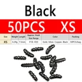 50PCS size XS Black