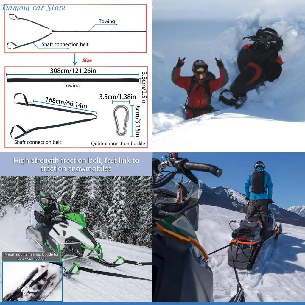 

A2UC Snowmobile Tow Cably Cabling Truck Truck Bess Resp Bess с крючком.