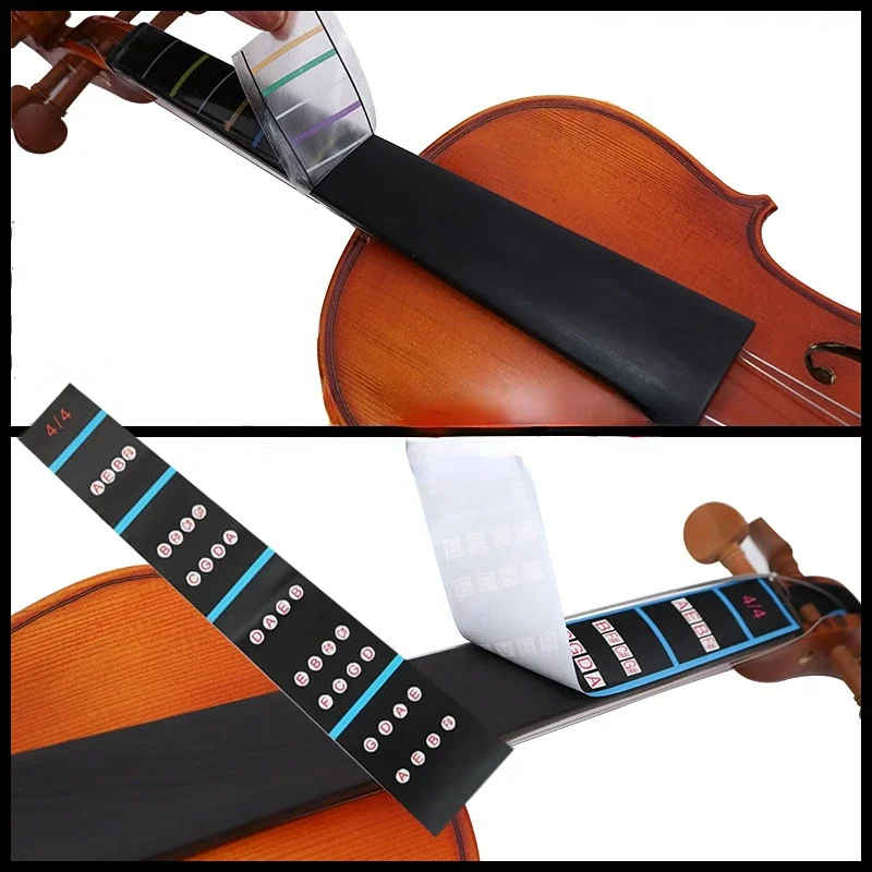 1Pcs Fingerboard Stickers for Violin Pitch Position Stickers Glue-free Finger Stickers Practice Trainer Scale Accessories