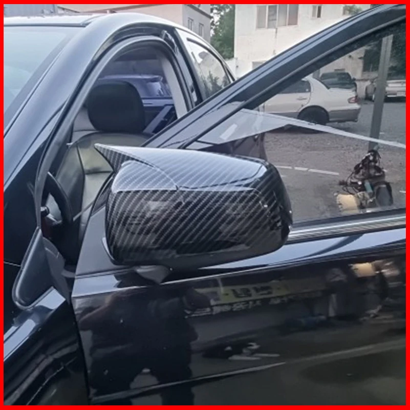 

FOR Mitsubishi Lancer X EVO 10 EX 2008-2016 SIDE DOOR WING REARVIEW MIRROR COVER STICKER TRIM Car Styling Auto Accessories