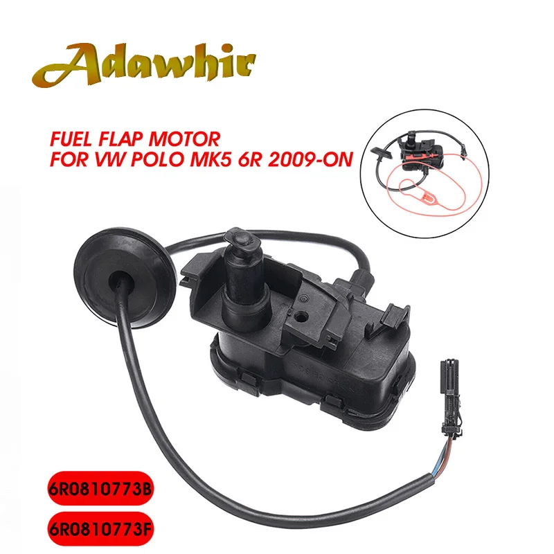 Solapa de llenado de combustible para coche, actuador de bloqueo de puerta, tapa del tanque de combustible del Motor, actuador 6R0810773F para VW/Polo MK5 6R 2009-on