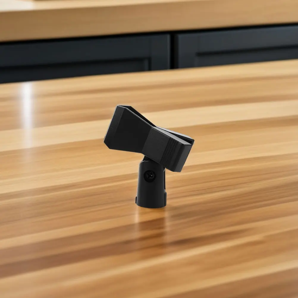 

4 Sets Microphone Clip Wireless Table Clips Stand Securing Mount Holder Adapter Metal
