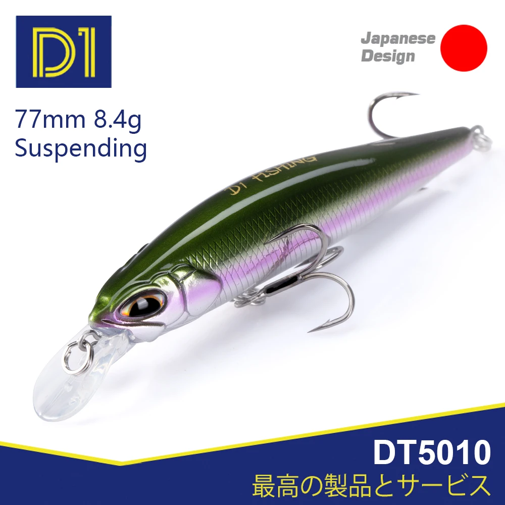 D1 Realis Minnow Fishing Lures Trout Lure 77mm/8.4g Suspending 65mm/5g Sinking Artificial Hard Wobblers For Bass 2020 Tackle