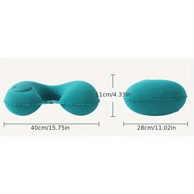 (1pc)Inflatable Pillow Travel TPU Pressed U-shaped Pillow Outdoor Travel Portable Neck Protection Pillow