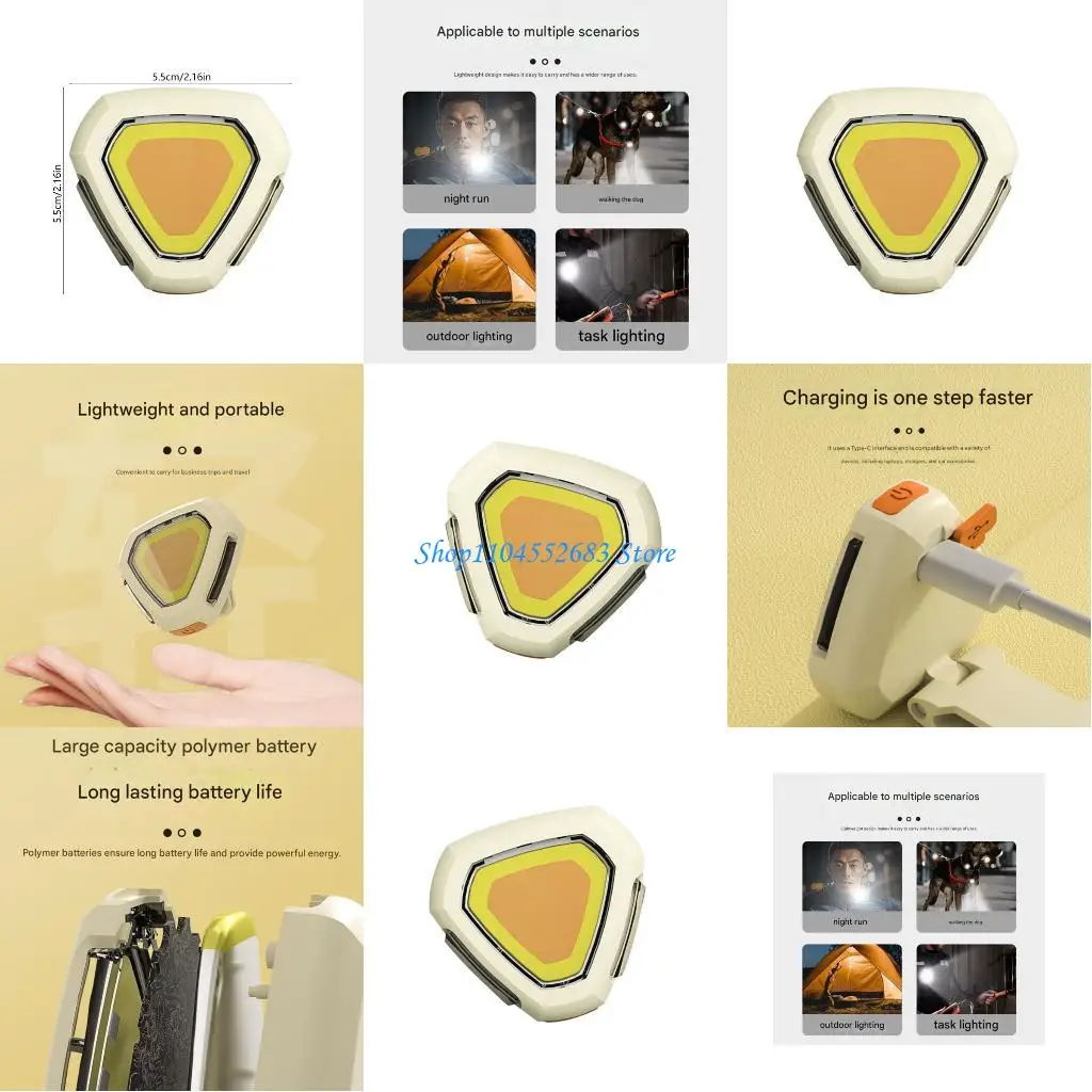 

Y6GD Waterproof Rechargeable LED Headlamp Adjustable Brightness for Camping Hiking