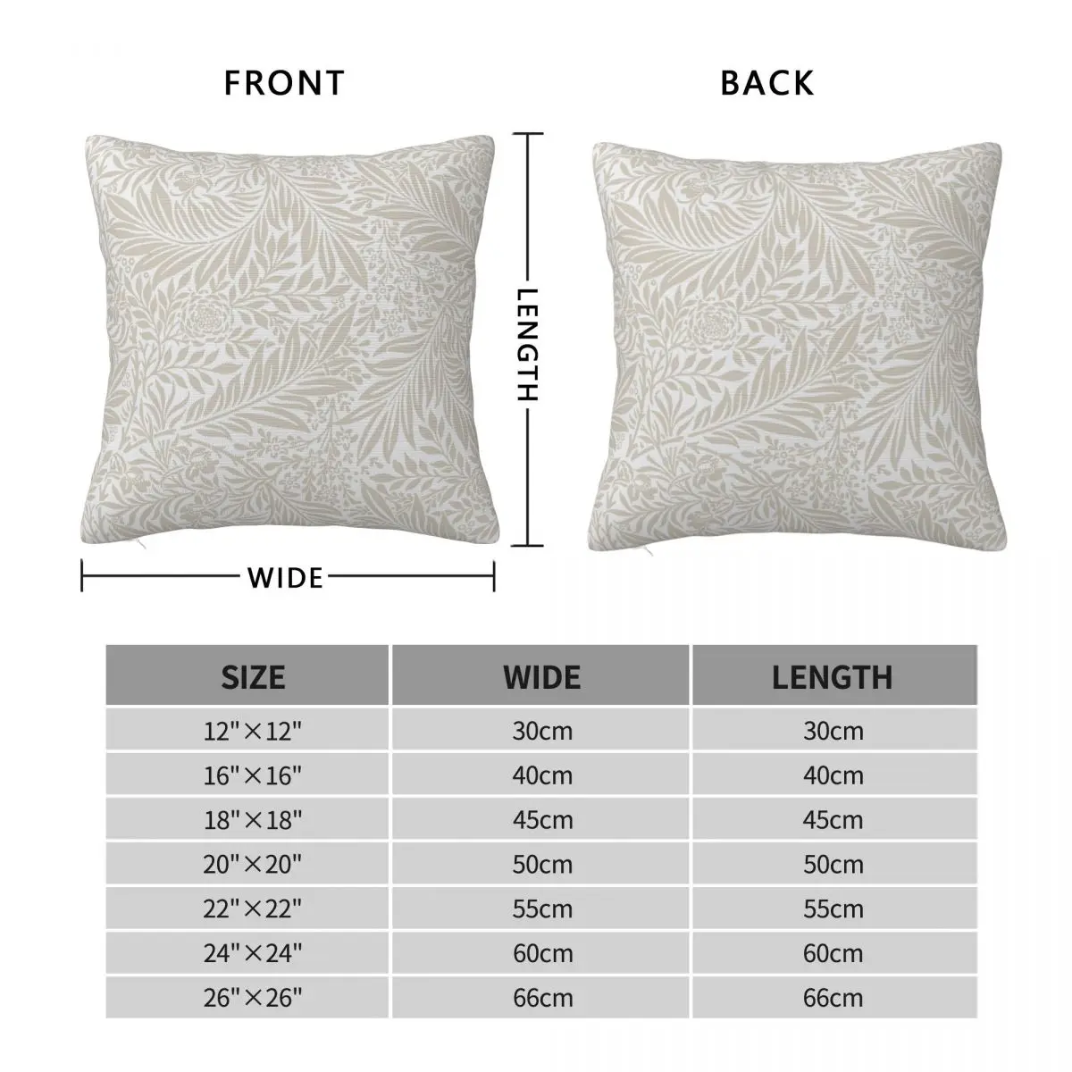 William Morris Square Pillowcase Polyester Linen Velvet Creative Zip Decor Throw Pillow Case Room Cushion Cover