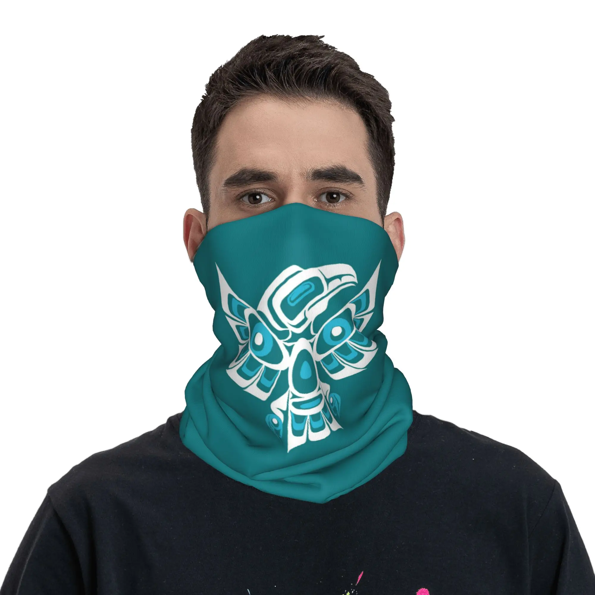 

Retro Crow National Style Bandana Neck Cover Printed Wrap Mask Scarf Headband Running Unisex Adult Breathable