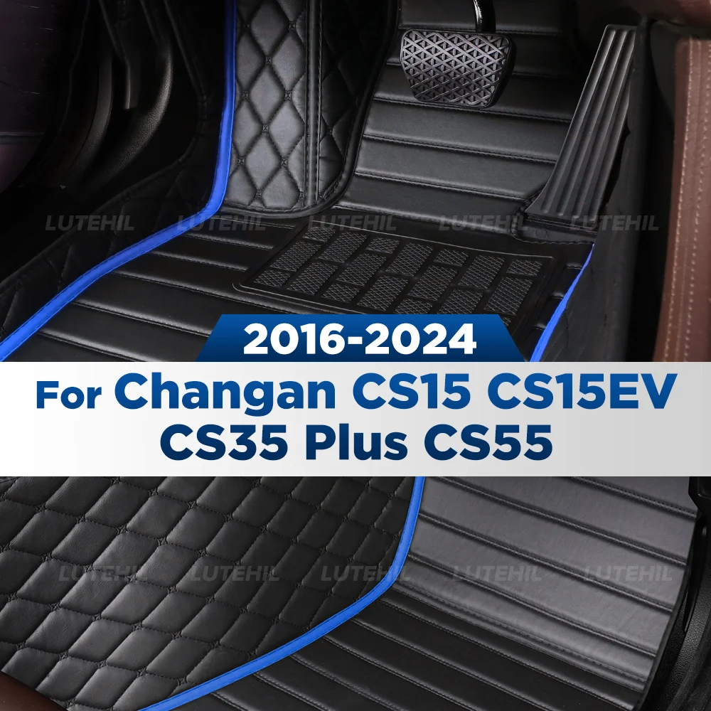 

For Changan CS15 CS15EV CS35 Plus CS55 2016-2024 Custom Car Floor Mat Automobile Carpet Interior Details Accessories