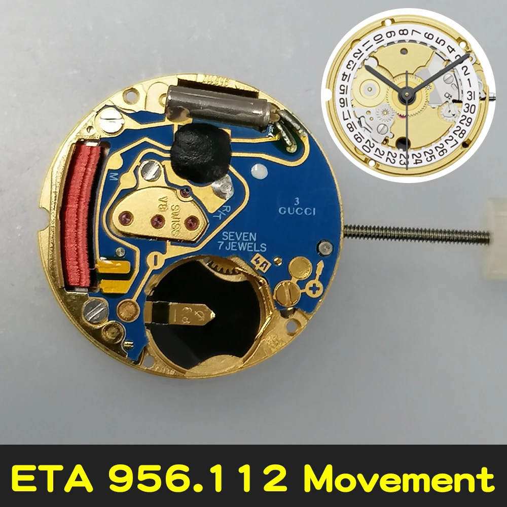 

956.112 Quartz Movement Watch Three Hands for ETA 956.112 Movement Watch Repair Parts Replacement Accessories