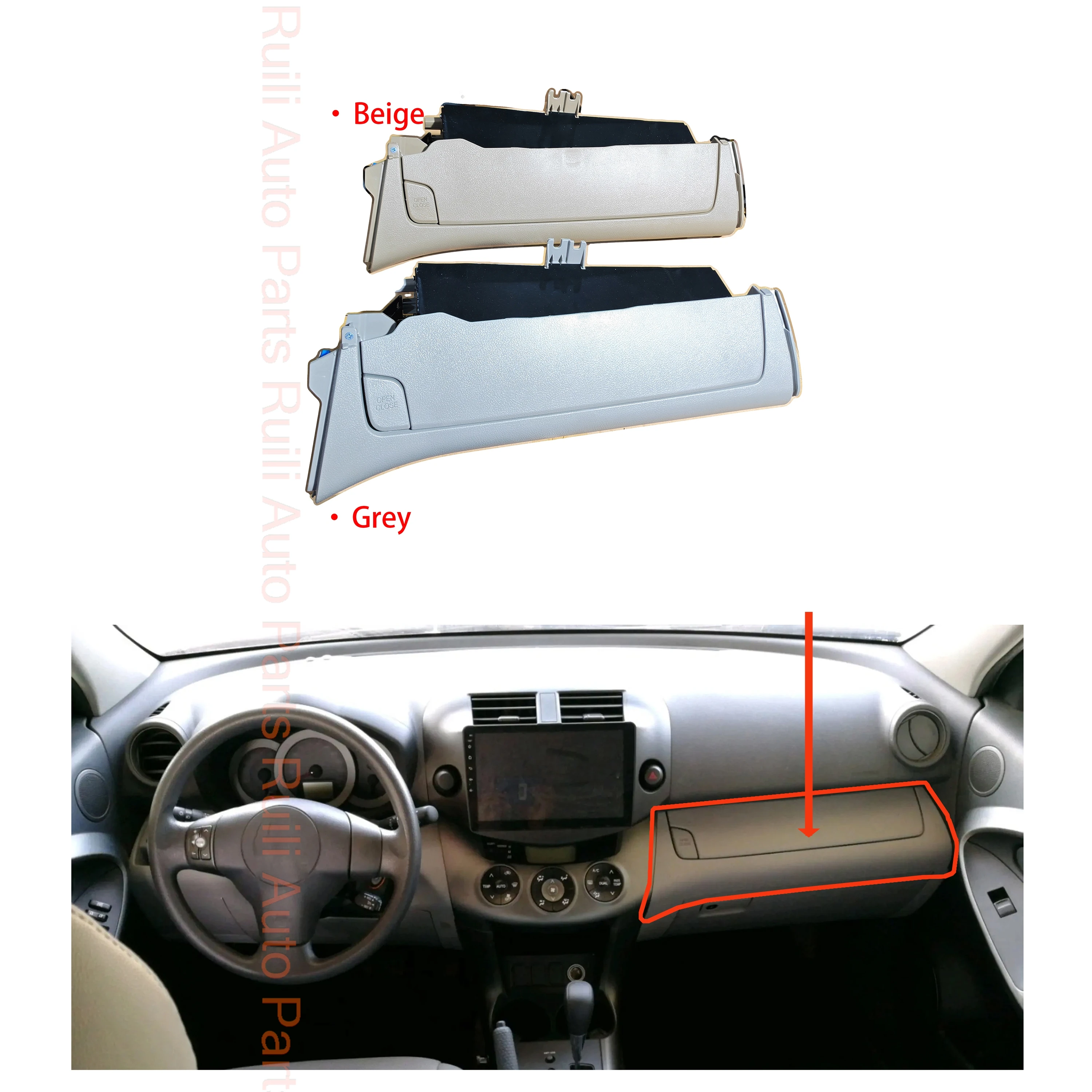 

Car Dashboard Glove Box For Toyota RAV4 2005-2012 Copilot Storage Cover Toolbox (just fits LHD)