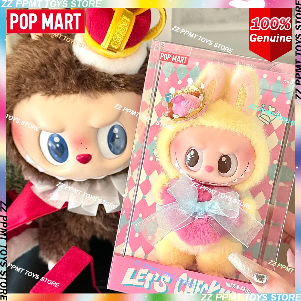 

PopMart LABUBU King and Queen Chess Adventure Виниловая плюшевая подвесная карточка Серия Оригинальная глухая коробка Фигурка Рождественские подарки игрушки