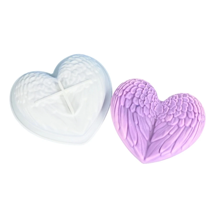 

Winged Heart Mousses Cake And Crafts Mould Romance Baking Essential