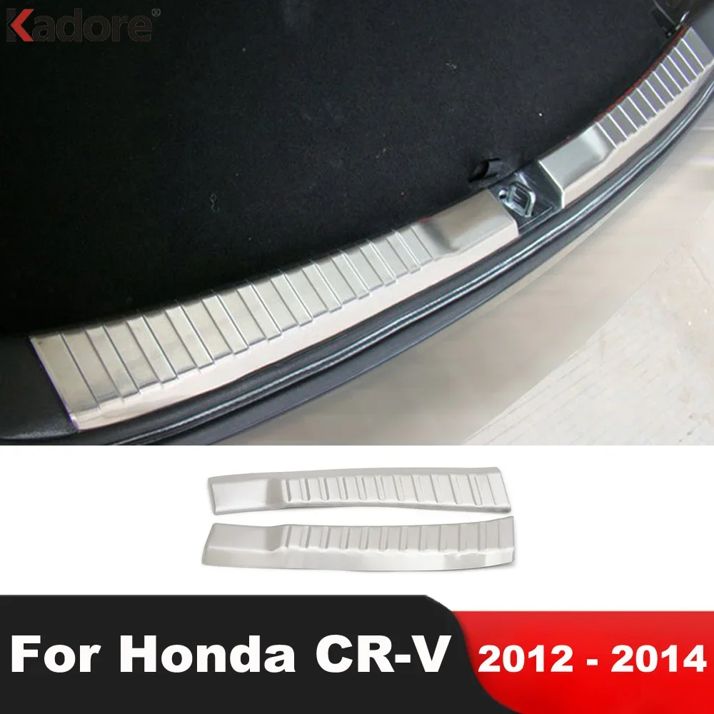 

For Honda CRV CR-V 2012 2013 2014 Stainless Steel Car Rear Trunk Bumper Cover Trim Tailgate Door Sill Plate Guard Accessories