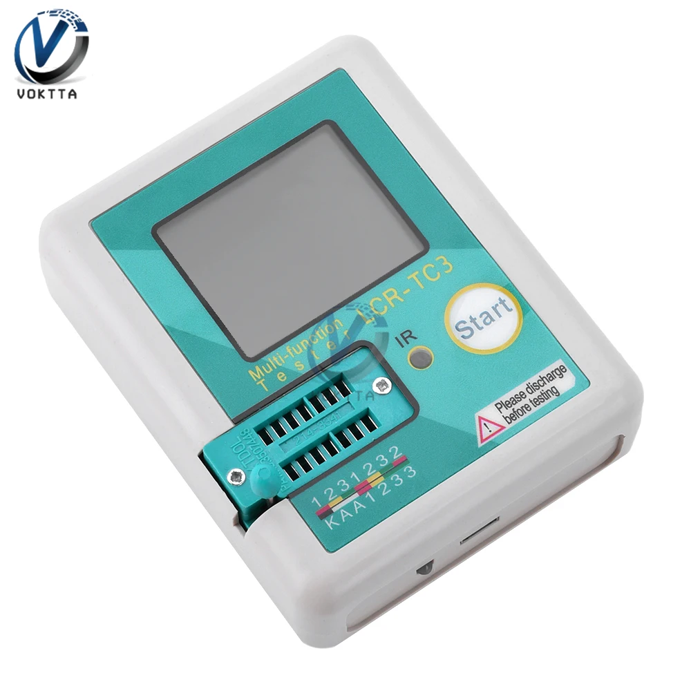 Imagem -04 - Lcd Display Multímetro Transistor Tester Tft Auto Calibração Esr Medidor Diodo Triode Capacitor Teste Resistor Lcr-tc3
