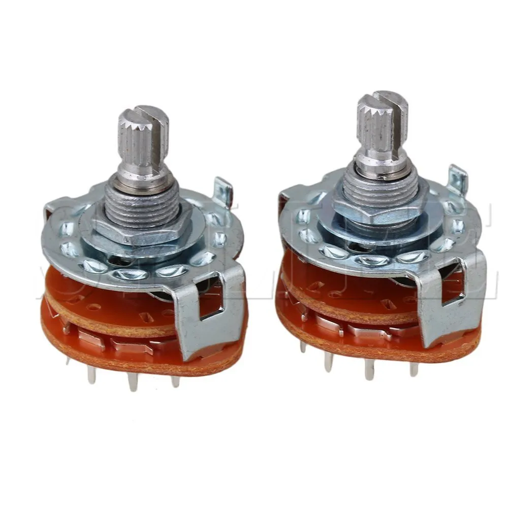 2pcs 6Way Guitar Amplifier Rotary Switch for Custom Wiring