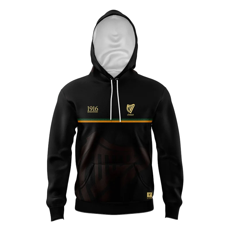 1916 Commemorative Adult Children's Rugby Jerseys Hoodies 3D Printed Breathable Comfortable Casual Pullover Outdoor Sports