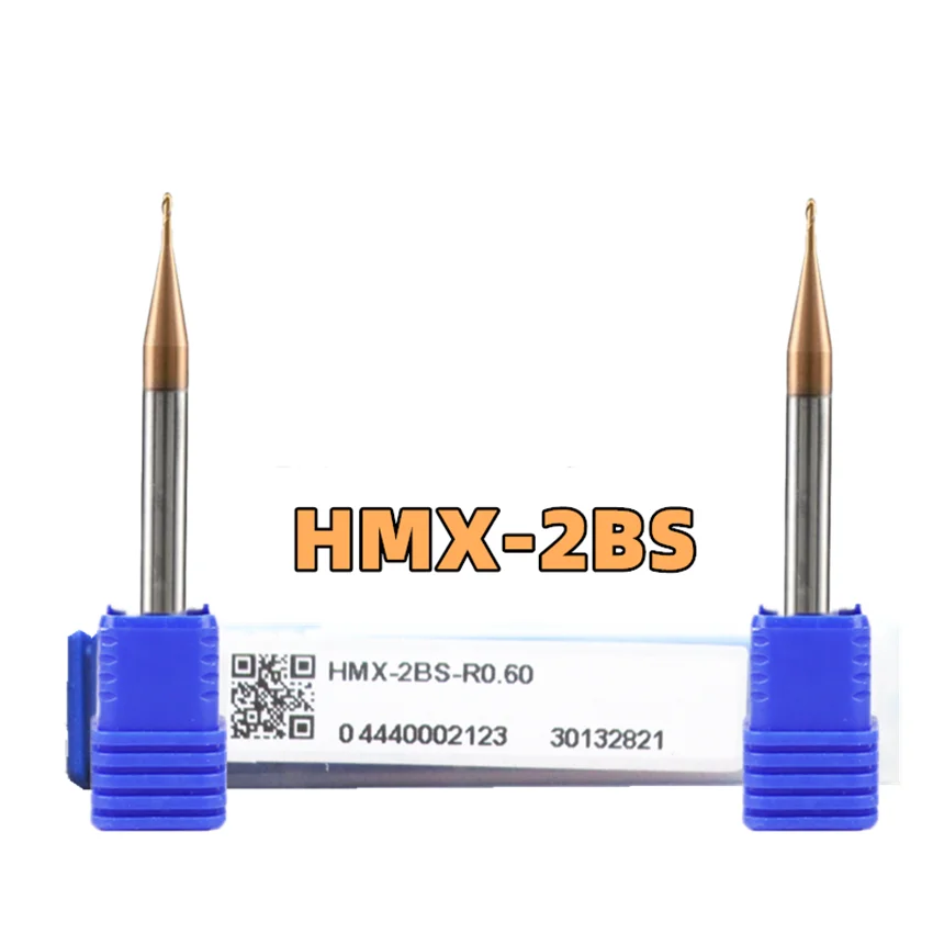 

HMX-2BS-R0.45 ZCC.CT HMX-2BS Two edge straight shank Micro diameter ball end mill D0.90R0.45*4*1.3*50 2F Ball Nose End Mills