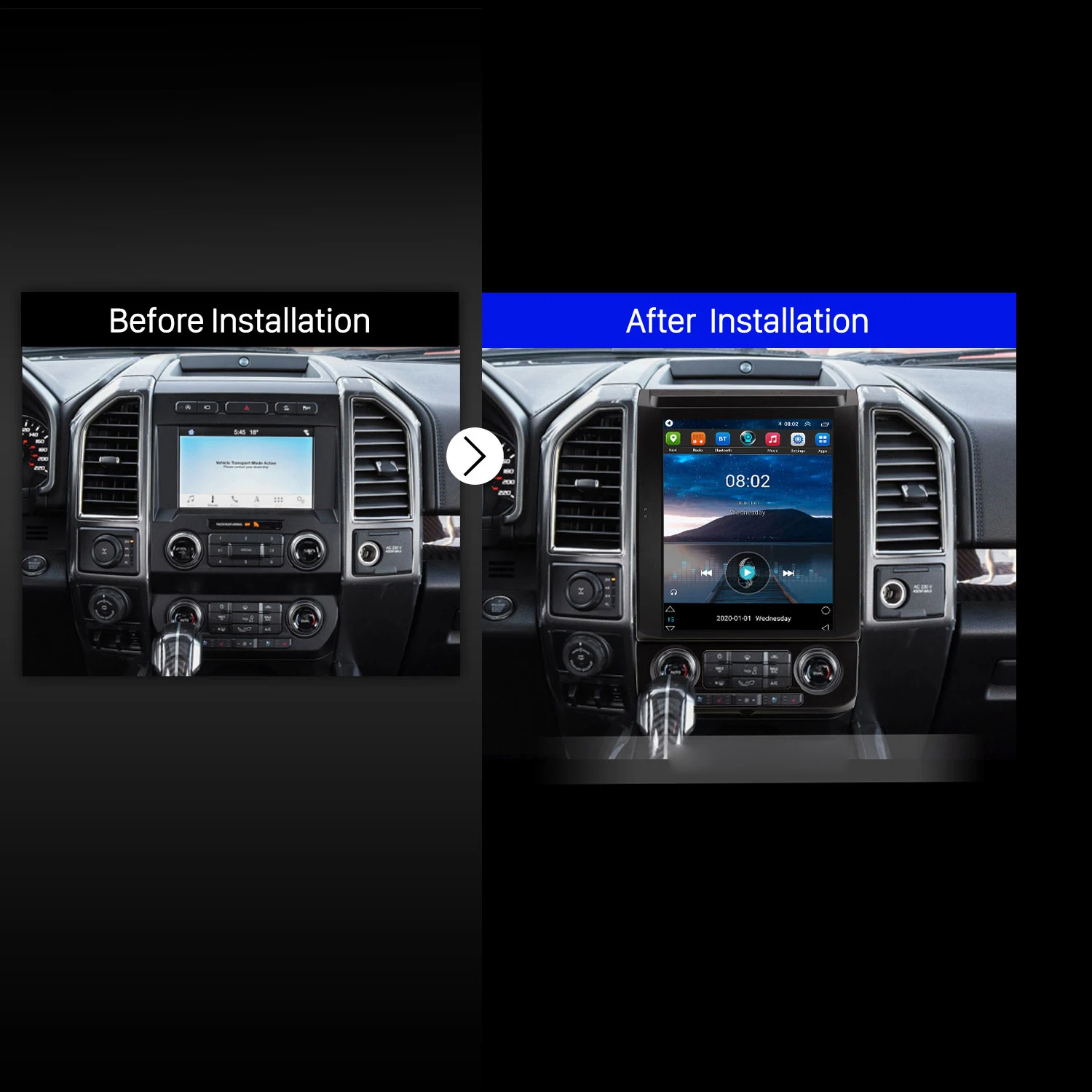 

New 12.1" Tesla Screen Multimedia Android Car Radio For Ford F150 2015 2020 Auto Audio Headunit Monitor Carplay GPS Navigation