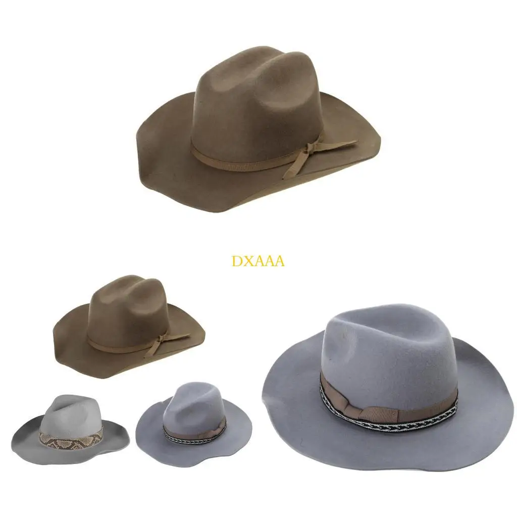 

DXAA Vintage Wide Brimmed Panama Hat Casual Top Hat Gift Casual for Father