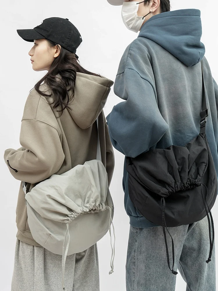 

Corduroy Crossbody Bag for Couples Large Capaci Dstring ex Casual Buet ape Soft oulder Strap Sport Scene