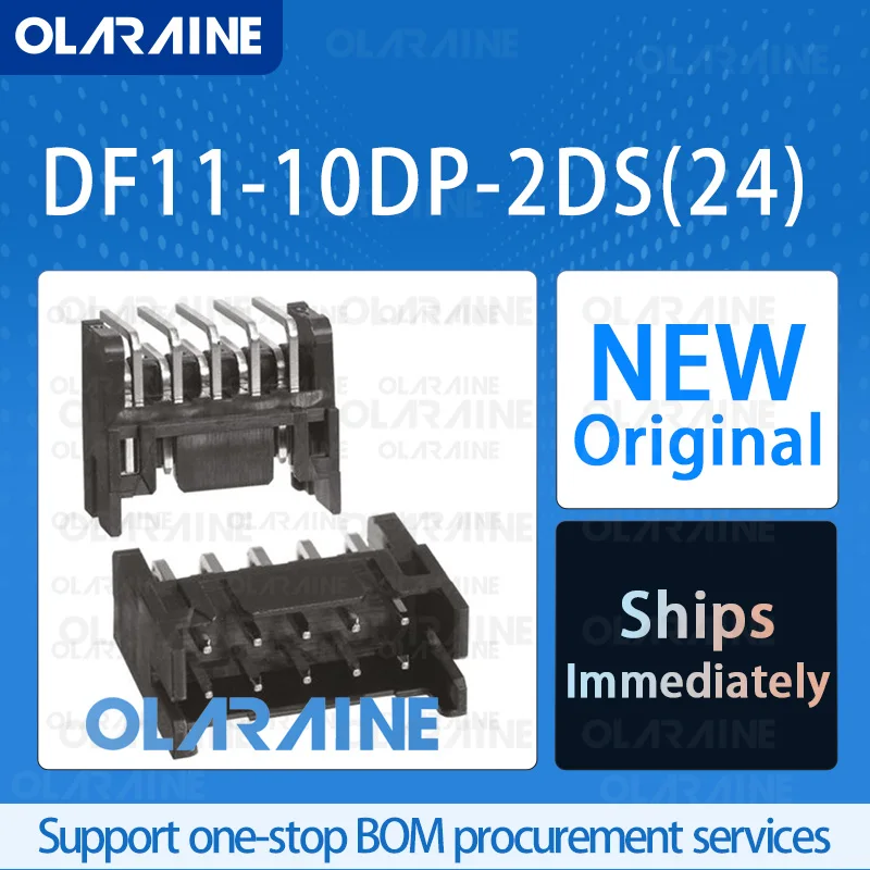 

20/50/100Pcs DF11-10DP-2DS(24) 100% brand new and original IC chip Headers and wire housings Connector 10Position 2 A