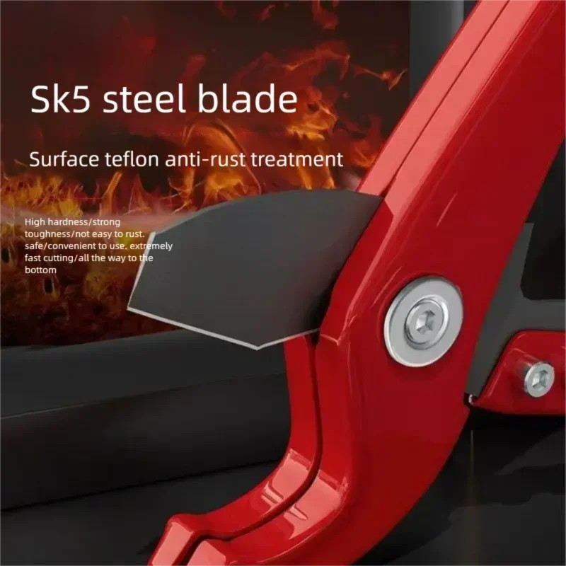 

Труборез для ПВХ труб 1-1/4 дюйма (32 мм) с храповым механизмом, для резки пластиковых труб ПВХ/ППР, ручной инструмент для сантехников