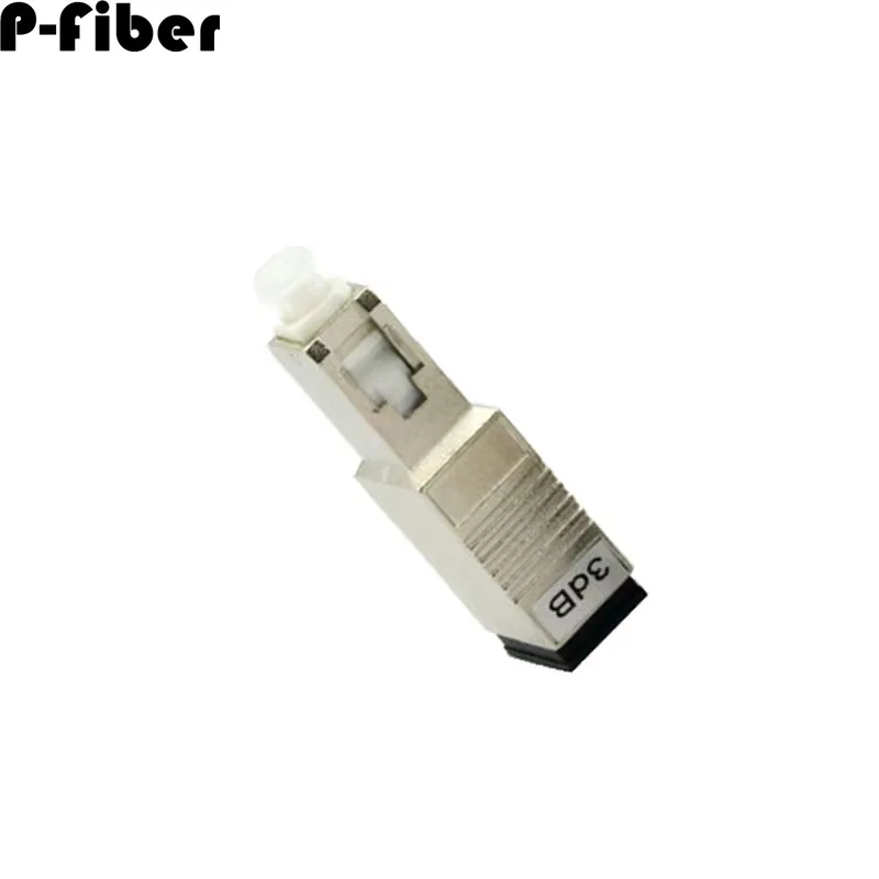 SC Optical Fiber Connector Cathode and Cathode Attenuator 3dB Quick Connector Optical Fiber Cable Converter Metal 5PCS